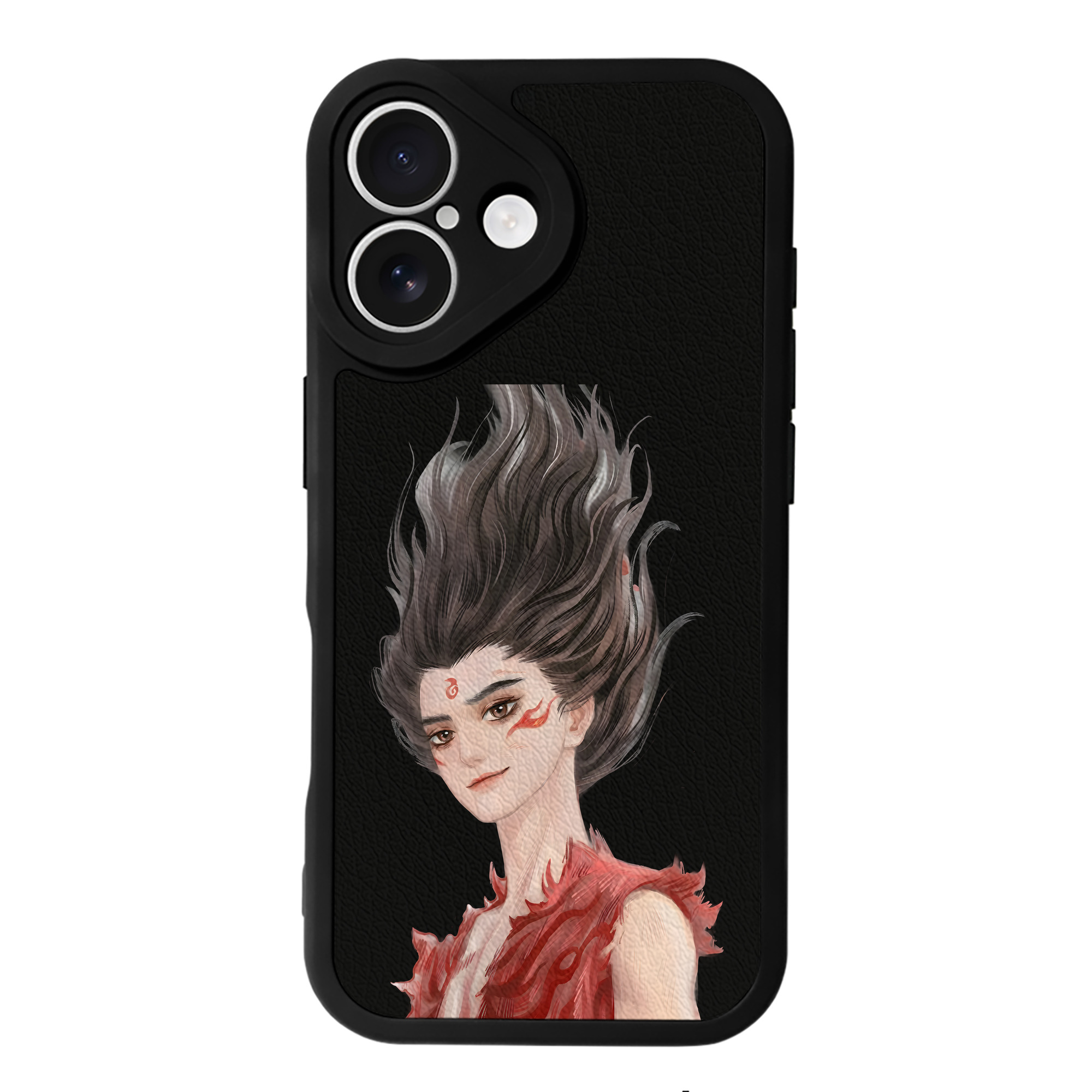 （画像用） Ne Zha 2 ナタ 魔童の大暴れ 【iPhone 16シリーズ対応】シリコンスマホケース（レザー調） 材質：シリコン